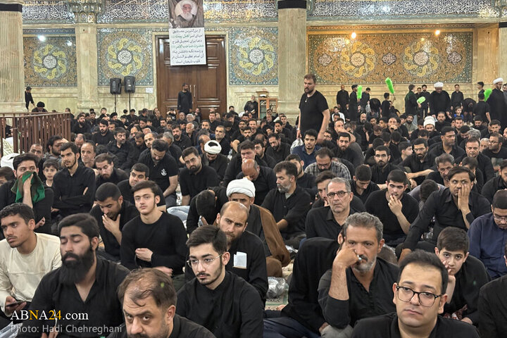 تقرير مصور/ مجلس عزاء حسيني في مسجد الإمام العسكري بمدينة قم