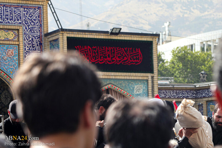 تقرير مصور/ مراسم تشييع ودفن لجثامين شهداء الاقتدار الوطني في حرم السيد صالح (ع) بطهران