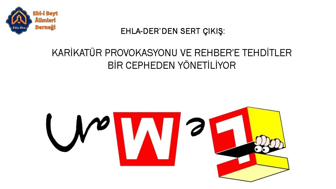 Ehla-Der’den Sert Çıkış: Karikatür Provokasyonu ve Rehber'e Tehditler Bir Cepheden Yönetiliyor