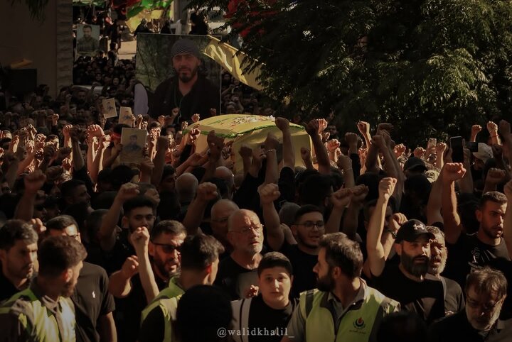 تشییع پیکر حسن محمد حمودي جمعة