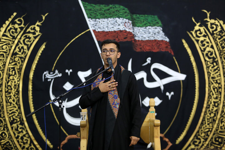 گزارش تصویری | عزاداری اباعبدالله الحسین(ع) به زبان عربی در حرم قم