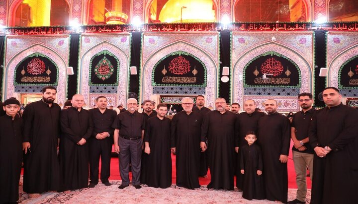 تقرير مصور/ الأمين العام للعتبة الحسينية يستقبل مواكب العزاء في الصحن الشريف