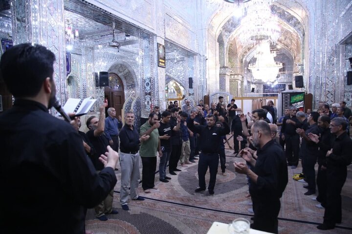 تقرير مصور/ مجلس عزاء حسيني في حرم السيد "علاء الدين الحسين(ع)" بمدينة شيراز الإيرانية