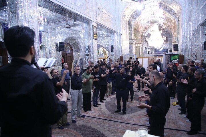 تقرير مصور/ مجلس عزاء حسيني في حرم السيد "علاء الدين الحسين(ع)" بمدينة شيراز الإيرانية