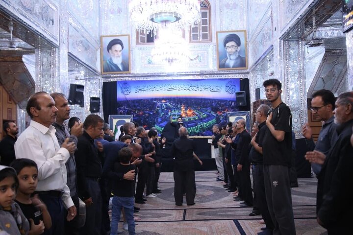تقرير مصور/ مجلس عزاء حسيني في حرم السيد "علاء الدين الحسين(ع)" بمدينة شيراز الإيرانية