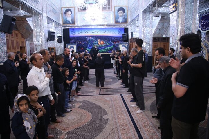تقرير مصور/ مجلس عزاء حسيني في حرم السيد "علاء الدين الحسين(ع)" بمدينة شيراز الإيرانية