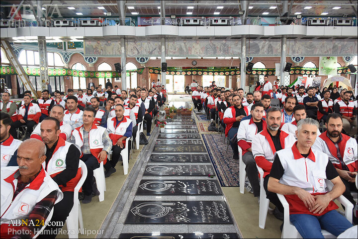 اجتماع بزرگ عزاداران حضرت علی‌ اکبر(ع) در گلزار شهدای رشت