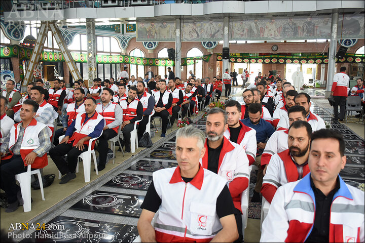 اجتماع بزرگ عزاداران حضرت علی‌ اکبر(ع) در گلزار شهدای رشت