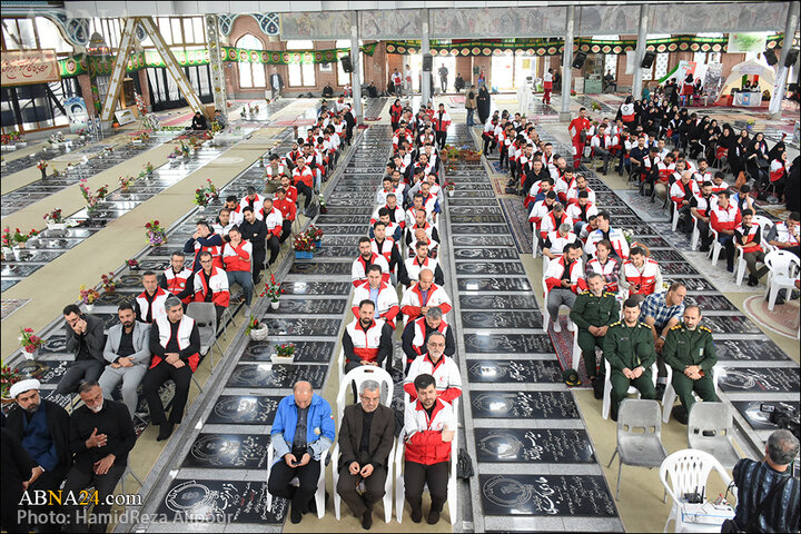 اجتماع بزرگ عزاداران حضرت علی‌ اکبر(ع) در گلزار شهدای رشت