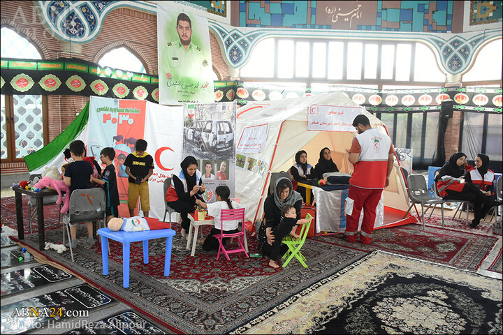 اجتماع بزرگ عزاداران حضرت علی‌ اکبر(ع) در گلزار شهدای رشت