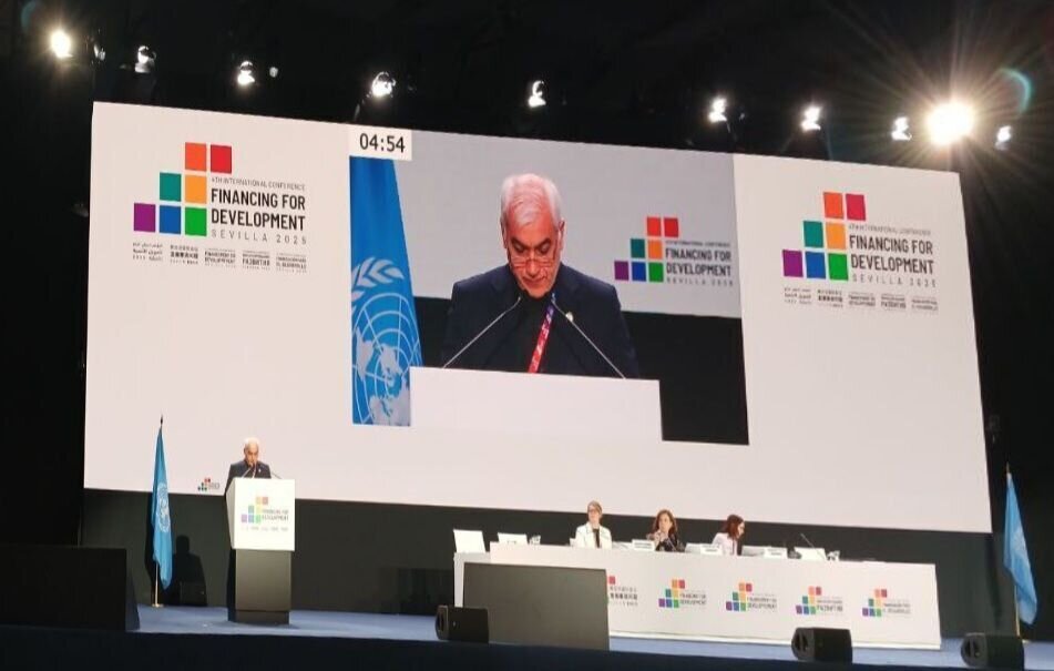 Iran’s President urges global condemnation of U.S.–Israeli aggression at UN Development Forum