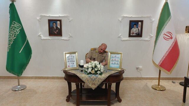 گشایش دفتر یادبود «شهدای اقتدار» در سفارت ایران در ریاض