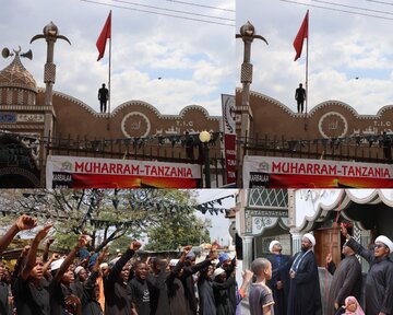 Moja ya Matukio Muhimu Katika Ratiba za Mwezi wa Muharram Katika Masjidul Ghadir ni Hafla ya Kupandisha Bendera ya Imam Hussein (as) + Picha