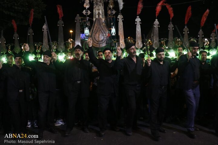 مراسم عزاداری حسینی «شاخسی واخسی» در محله کوچه باغ شهر تبریز