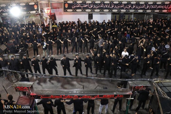 مراسم عزاداری حسینی «شاخسی واخسی» در محله کوچه باغ شهر تبریز