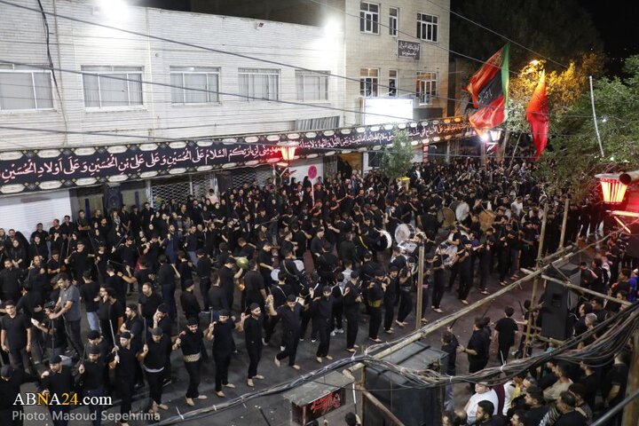 مراسم عزاداری حسینی «شاخسی واخسی» در محله کوچه باغ شهر تبریز