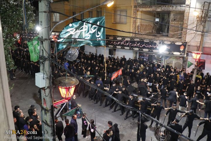 مراسم عزاداری حسینی «شاخسی واخسی» در محله کوچه باغ شهر تبریز