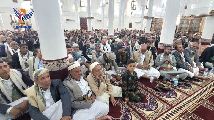 تقرير مصور/ لقاء موسع للعلماء والخطباء نصرة لغزة ومباركة لانتصار إيران في ذمار اليمنية