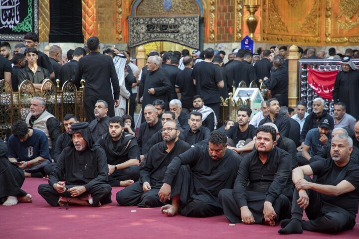 تقرير مصور/ العتبة العباسية المقدسة تقيم مجلس عزاء في اليوم الثامن من شهر المحرم