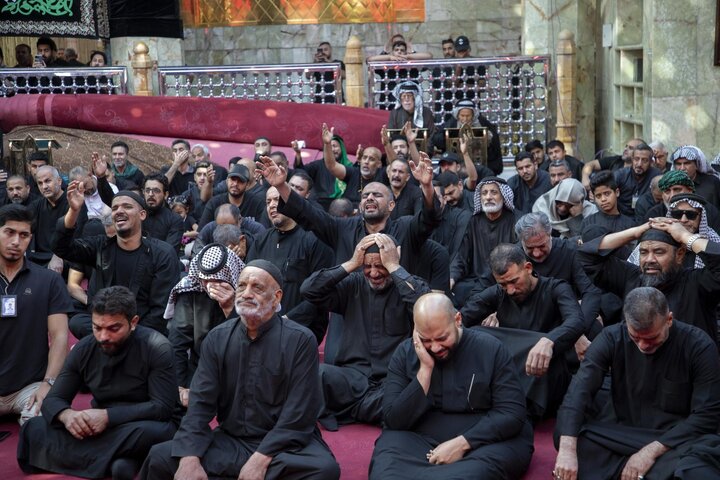 تقرير مصور/ العتبة العباسية المقدسة تقيم مجلس عزاء في اليوم الثامن من شهر المحرم