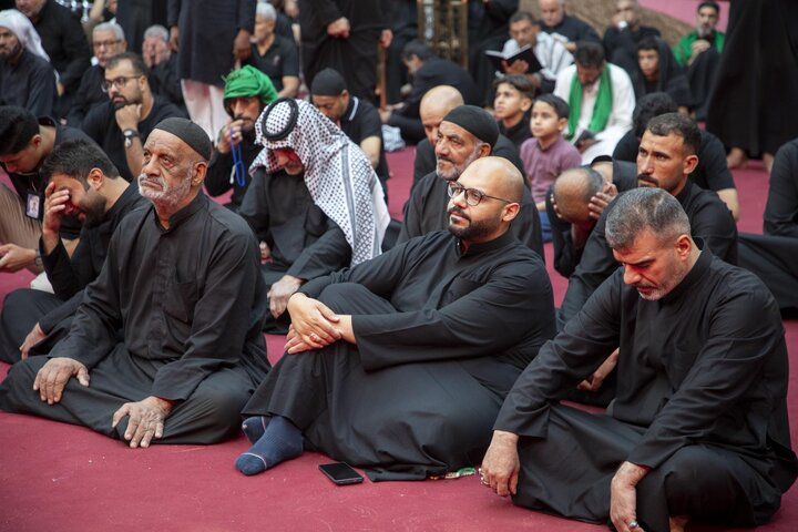 تقرير مصور/ العتبة العباسية المقدسة تقيم مجلس عزاء في اليوم الثامن من شهر المحرم