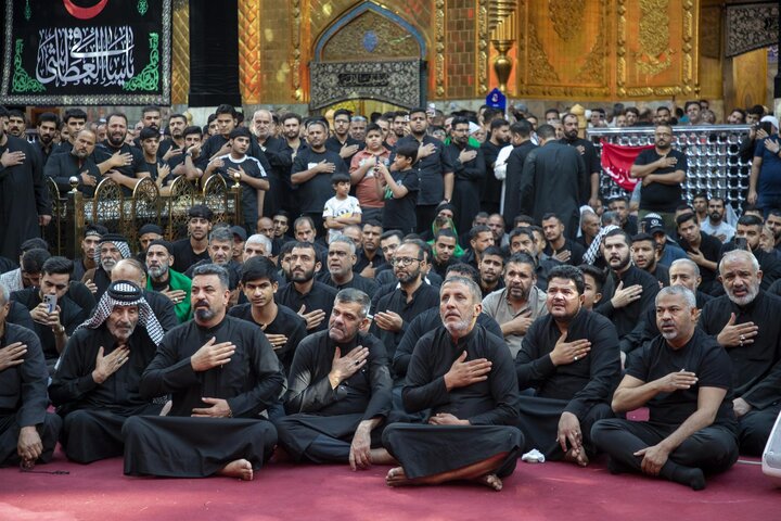 تقرير مصور/ العتبة العباسية المقدسة تقيم مجلس عزاء في اليوم الثامن من شهر المحرم