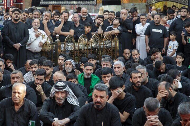 تقرير مصور/ العتبة العباسية المقدسة تقيم مجلس عزاء في اليوم الثامن من شهر المحرم