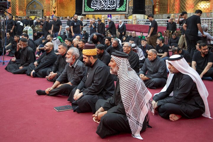 تقرير مصور/ العتبة العباسية المقدسة تقيم مجلس عزاء في اليوم الثامن من شهر المحرم