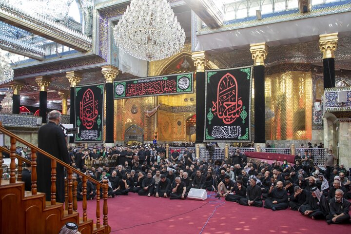 تقرير مصور/ العتبة العباسية المقدسة تقيم مجلس عزاء في اليوم الثامن من شهر المحرم