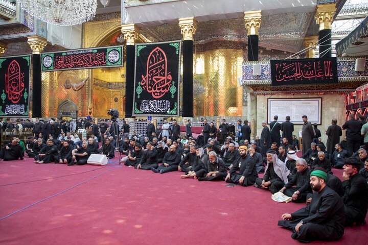 تقرير مصور/ العتبة العباسية المقدسة تقيم مجلس عزاء في اليوم الثامن من شهر المحرم
