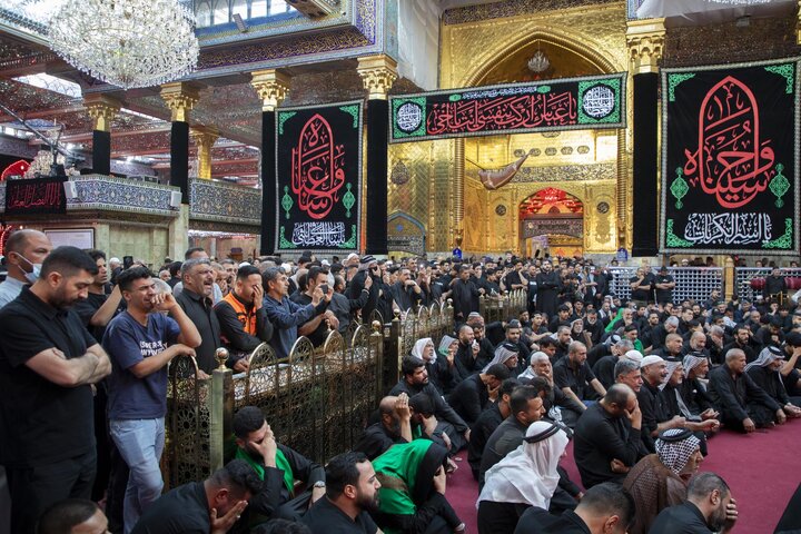 تقرير مصور/ العتبة العباسية المقدسة تقيم مجلس عزاء في اليوم الثامن من شهر المحرم