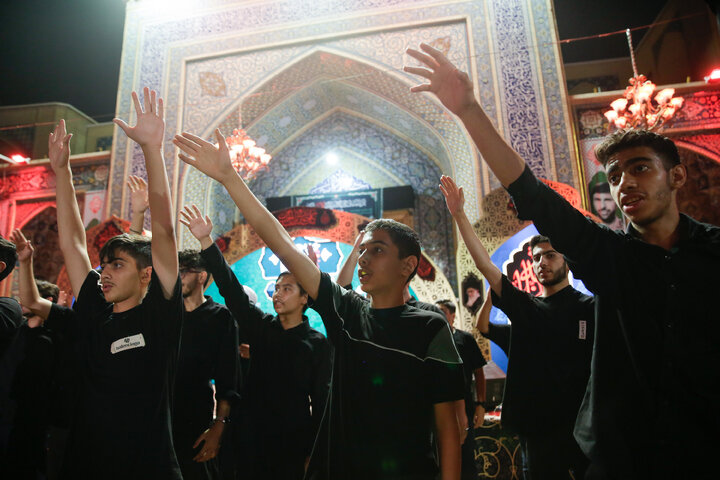 گزارش تصویری | عزاداری هیئات مذهبی استان سمنان در حسینیه حرم