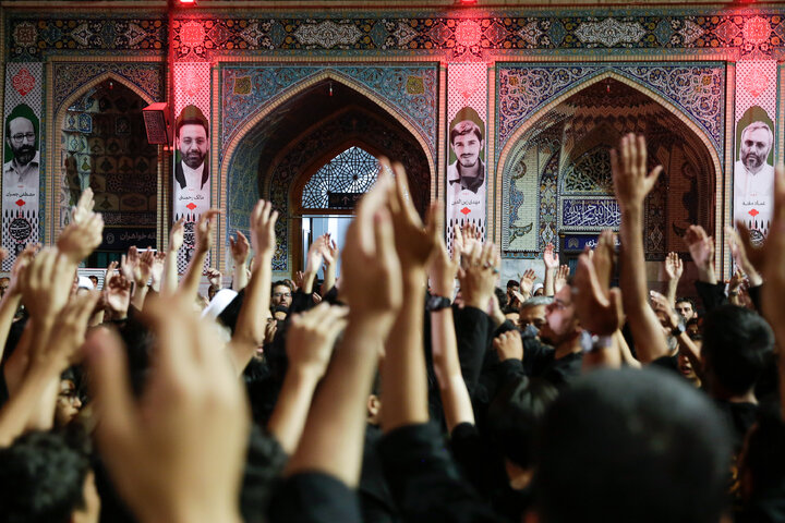 گزارش تصویری | عزاداری هیئات مذهبی استان سمنان در حسینیه حرم