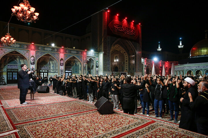 گزارش تصویری | عزاداری هیئات مذهبی استان سمنان در حسینیه حرم