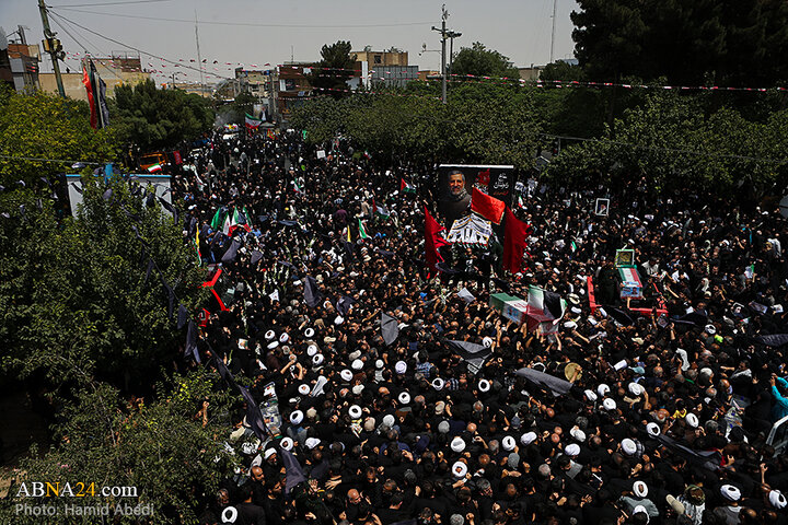 گزارش تصویری | مراسم تشییع پیکر سردار سرلشکر شهید «محمدسعید ایزدی» در شهر قم