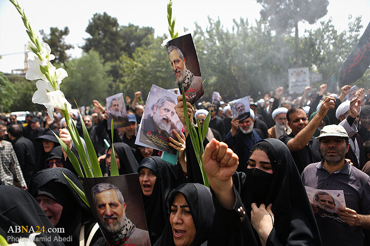 تشییع پیکر شهید «محمدسعید ایزدی»