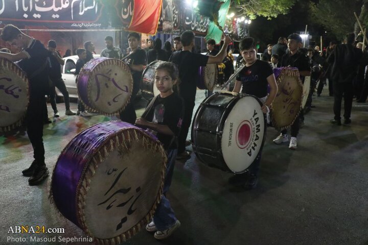 میزبانی محله چهارراه نادر شهر تبریز از عزاداران حسینی