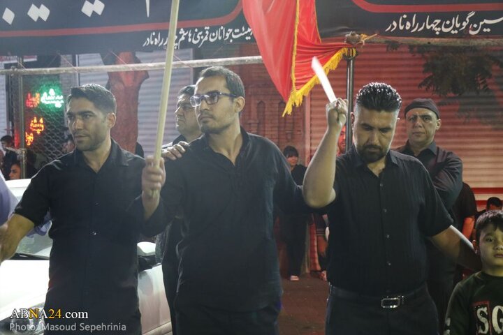 میزبانی محله چهارراه نادر شهر تبریز از عزاداران حسینی