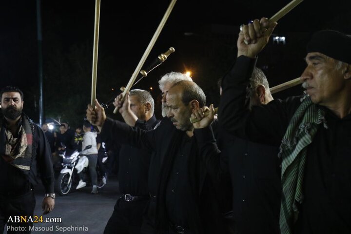 میزبانی محله چهارراه نادر شهر تبریز از عزاداران حسینی