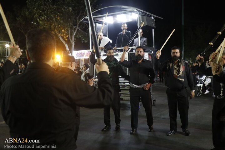 میزبانی محله چهارراه نادر شهر تبریز از عزاداران حسینی