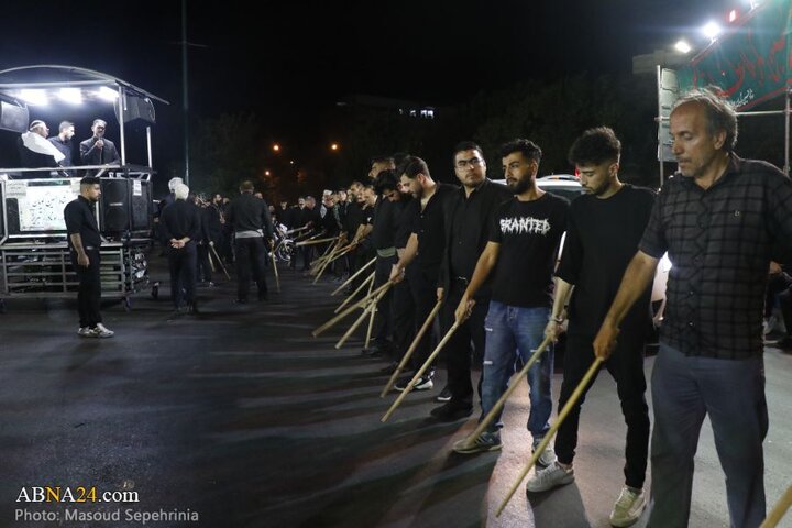 میزبانی محله چهارراه نادر شهر تبریز از عزاداران حسینی