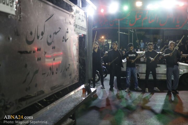 میزبانی محله چهارراه نادر شهر تبریز از عزاداران حسینی