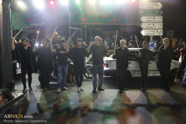میزبانی محله چهارراه نادر شهر تبریز از عزاداران حسینی