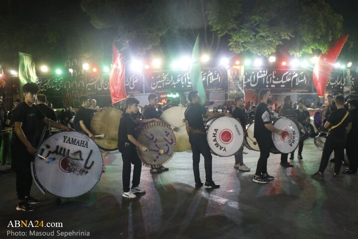 میزبانی محله چهارراه نادر شهر تبریز از عزاداران حسینی