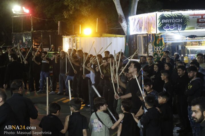میزبانی محله چهارراه نادر شهر تبریز از عزاداران حسینی