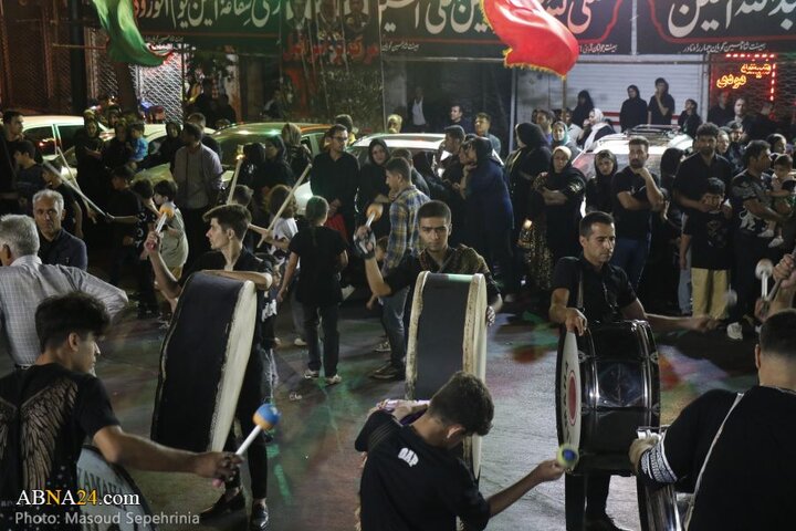 میزبانی محله چهارراه نادر شهر تبریز از عزاداران حسینی