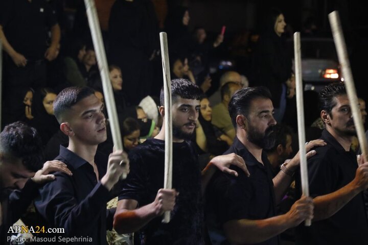 میزبانی محله چهارراه نادر شهر تبریز از عزاداران حسینی