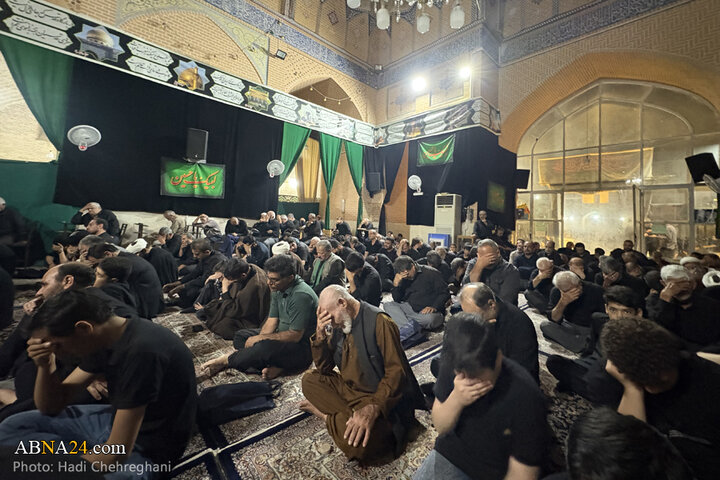 مراسم عزاداری عزاداری سید و سالار شهیدان در مسجد جامع شهر قم