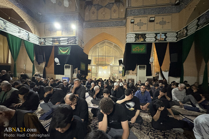 مراسم عزاداری عزاداری سید و سالار شهیدان در مسجد جامع شهر قم