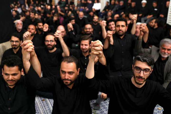 Photos: Third night of Muharram mourning ceremonies on eve of Tasu’a held in the Imam Khomeini (ra) Hussainiyah